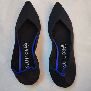 Rothys Black "The Point" Flats
